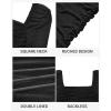 imageHolipick Womens Homecoming Sexy Bodycon Mini Dress Cocktail Party Short Tight Dresses with Long Sleeve Square NeckBlack