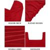 imageHolipick Womens Homecoming Sexy Bodycon Mini Dress Cocktail Party Short Tight Dresses with Long Sleeve Square NeckRed