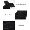 imageHolipick Womens Off Shoulder Lace Maxi Dress Boho Wedding Guest Bridesmaid Beach Formal Long DressBlack