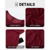 imageHolipick Womens Plus Size High Low Dress Wedding Guest Semi Formal Short Sleeves Long Cocktail Dresses with PocketsBurgundy