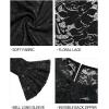 imageHolipick Womens Plus Size Lace Bell Sleeve Dress Wedding Guest Cocktail Party Elegant DressesBlack