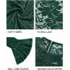 imageHolipick Womens Plus Size Lace Bell Sleeve Dress Wedding Guest Cocktail Party Elegant DressesMatcha Green