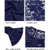 imageHolipick Womens Plus Size Lace Bell Sleeve Dress Wedding Guest Cocktail Party Elegant DressesNavy Blue