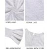 imageHolipick Womens Plus Size Lace Bell Sleeve Dress Wedding Guest Cocktail Party Elegant DressesWhite