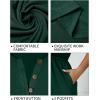 imageHolipick Womens Plus Size Summer Dresses for Women Casual Dress with Pockets ALine Swing Button Down Sleeveless V NeckEmerald Green