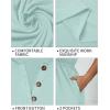 imageHolipick Womens Plus Size Summer Dresses for Women Casual Dress with Pockets ALine Swing Button Down Sleeveless V NeckGreen Short Sleeve