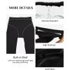 imageHolipick Plus Size Swim Pants for Women Swim Capris High Waisted Swim Leggings UPF 50 Long Swim ShortsBlack Regular