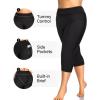 imageHolipick Plus Size Swim Pants for Women Swim Capris High Waisted Swim Leggings UPF 50 Long Swim ShortsBlack Regular
