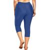 imageHolipick Plus Size Swim Pants for Women Swim Capris High Waisted Swim Leggings UPF 50 Long Swim ShortsBlue
