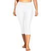 imageHolipick Plus Size Swim Pants for Women Swim Capris High Waisted Swim Leggings UPF 50 Long Swim ShortsWhite