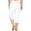 imageHolipick Plus Size Swim Pants for Women Swim Capris High Waisted Swim Leggings UPF 50 Long Swim ShortsWhite Cross
