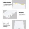 imageHolipick Plus Size Swim Pants for Women Swim Capris High Waisted Swim Leggings UPF 50 Long Swim ShortsWhite Cross