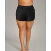 imageHolipick Plus Size Swim Shorts Women High Waisted Bathing Suit Bottoms Tummy Control Swim ShortsBlack