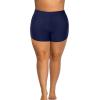 imageHolipick Plus Size Swim Shorts Women High Waisted Bathing Suit Bottoms Tummy Control Swim ShortsNavy Blue