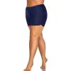 imageHolipick Plus Size Swim Shorts Women High Waisted Bathing Suit Bottoms Tummy Control Swim ShortsNavy Blue