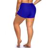 imageHolipick Plus Size Swim Shorts Women High Waisted Bathing Suit Bottoms Tummy Control Swim ShortsRoyal Blue