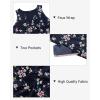 imageHolipick Womens Plus Size Sleeveless V Neck Wrap Sundress Summer Casual Dress with PocketsNavy Floral