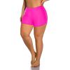 imageHolipick Plus Size Swim Shorts Women High Waisted Bathing Suit Bottoms Tummy Control Swim ShortsHot Pink