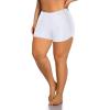 imageHolipick Plus Size Swim Shorts Women High Waisted Bathing Suit Bottoms Tummy Control Swim ShortsWhite