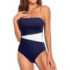 Navy Blue and White