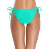 imageHolipick Bikini Bottoms for Women String Bathing Suit Bottom with Moderate Coverage Low Waist Swim BottomAqua Green