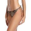 imageHolipick Bikini Bottoms for Women String Bathing Suit Bottom with Moderate Coverage Low Waist Swim BottomLeopard