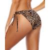 imageHolipick Bikini Bottoms for Women String Bathing Suit Bottom with Moderate Coverage Low Waist Swim BottomLeopard
