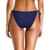 imageHolipick Bikini Bottoms for Women String Bathing Suit Bottom with Moderate Coverage Low Waist Swim BottomNavy Blue
