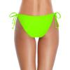 imageHolipick Bikini Bottoms for Women String Bathing Suit Bottom with Moderate Coverage Low Waist Swim BottomNeon Green