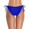 imageHolipick Bikini Bottoms for Women String Bathing Suit Bottom with Moderate Coverage Low Waist Swim BottomRoyal Blue