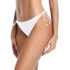 imageHolipick Bikini Bottoms for Women String Bathing Suit Bottom with Moderate Coverage Low Waist Swim BottomWhite