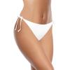 imageHolipick Bikini Bottoms for Women String Bathing Suit Bottom with Moderate Coverage Low Waist Swim BottomWhite