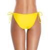 imageHolipick Bikini Bottoms for Women String Bathing Suit Bottom with Moderate Coverage Low Waist Swim BottomYellow