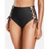 imageHolipick Women High Waisted Bikini Bottoms Tummy Control Swimsuit Bottoms Strappy Swim BottomBlack Tie