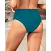 imageHolipick Women High Waisted Bikini Bottoms Tummy Control Swimsuit Bottoms Strappy Swim BottomTeal