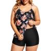 Black Orange Floral
