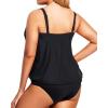 imageHolipick Plus Size Tankini Swimsuit for Women Tummy Control Two Piece Bathing Suit TankiniBlack