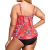 imageHolipick Plus Size Tankini Swimsuit for Women Tummy Control Two Piece Bathing Suit TankiniHot Pink