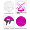 imageHolipick Plus Size Tankini Tops for Women Blouson Tummy Control Swim top Loose Fit Bathing Suit Top No BottomPink Geometry