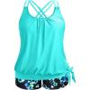 Aqua and Blue Flower