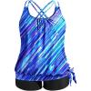 Blue Diagonal Stripe