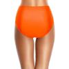imageHolipick Bathing Suit Bottoms for Women  High Waisted Bikini Bottoms Ruched Tummy Control Swimsuit BottomOrange