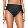 imageHolipick Bathing Suit Bottoms for Women  High Waisted Bikini Bottoms Ruched Tummy Control Swimsuit BottomTie Black