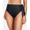 imageHolipick Bathing Suit Bottoms for Women  High Waisted Bikini Bottoms Ruched Tummy Control Swimsuit BottomTie Black