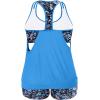 imageHolipick Plus Size Tankini Swimsuit for Women Two Piece Tummy Control Bathing Suit Blouson Racerback Tankini Top with ShortsBlue