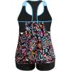 imageHolipick Plus Size Tankini Swimsuit for Women Two Piece Tummy Control Bathing Suit Blouson Racerback Tankini Top with ShortsColorful Paisley