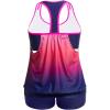 imageHolipick Plus Size Tankini Swimsuit for Women Two Piece Tummy Control Bathing Suit Blouson Racerback Tankini Top with ShortsPink Gradient