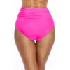 imageHolipick Women High Waisted Bikini Bottom Full Coverage Bathing Suits Bottoms Convertible Tummy Control Swim BottomPink