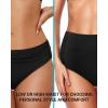 imageHolipick Women High Waisted Bikini Bottom Full Coverage Bathing Suits Bottoms Convertible Tummy Control Swim BottomSolid Black