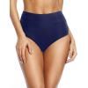 imageHolipick Women High Waisted Bikini Bottom Full Coverage Bathing Suits Bottoms Convertible Tummy Control Swim BottomSolid Navy Blue